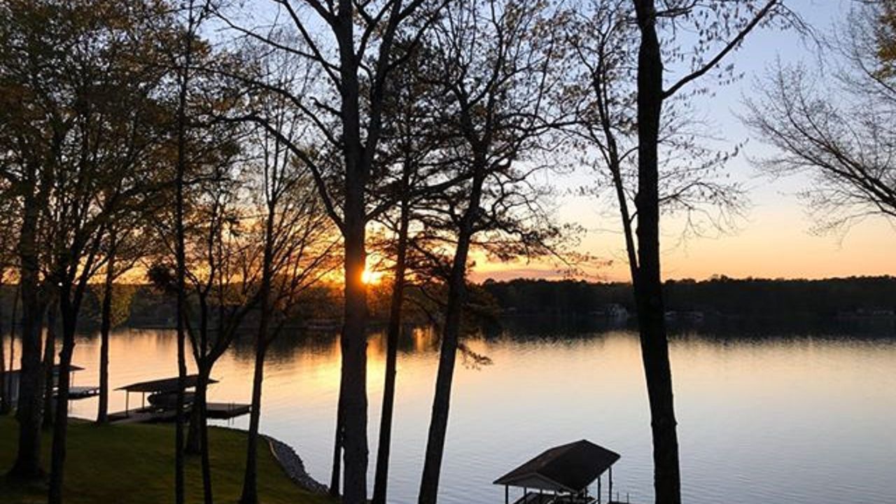 A recent sunrise at Lake Gaston.  Photo by Marie Byrd.