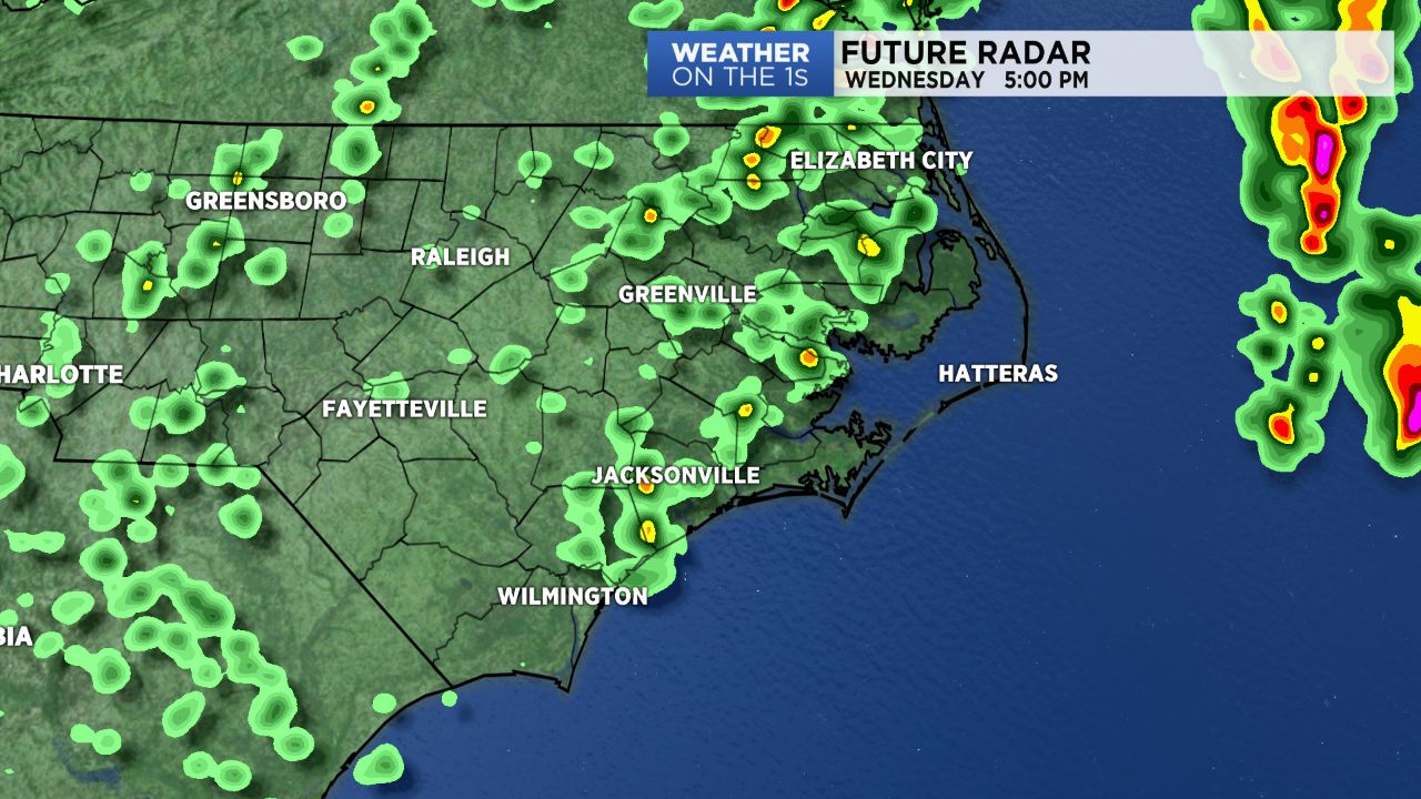 Future view of what radar may look like Wednesday afternoon.