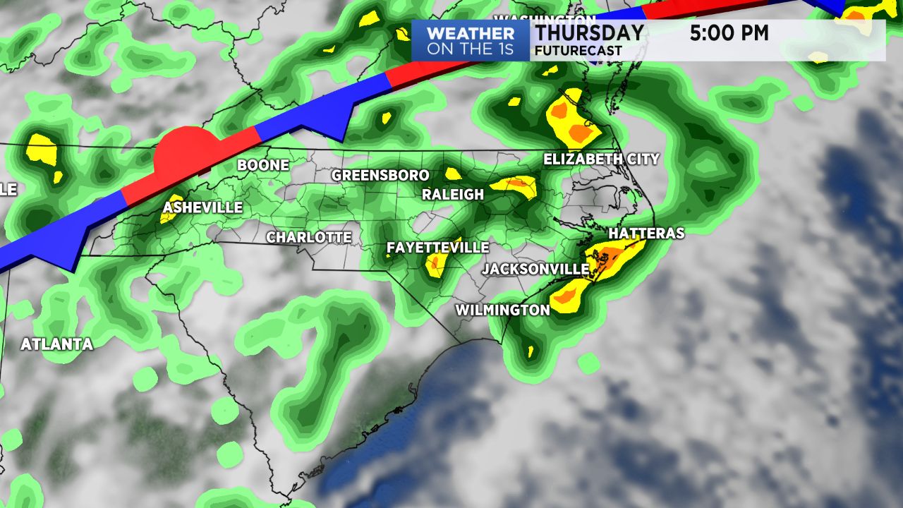 Off and on rain continues Thursday.