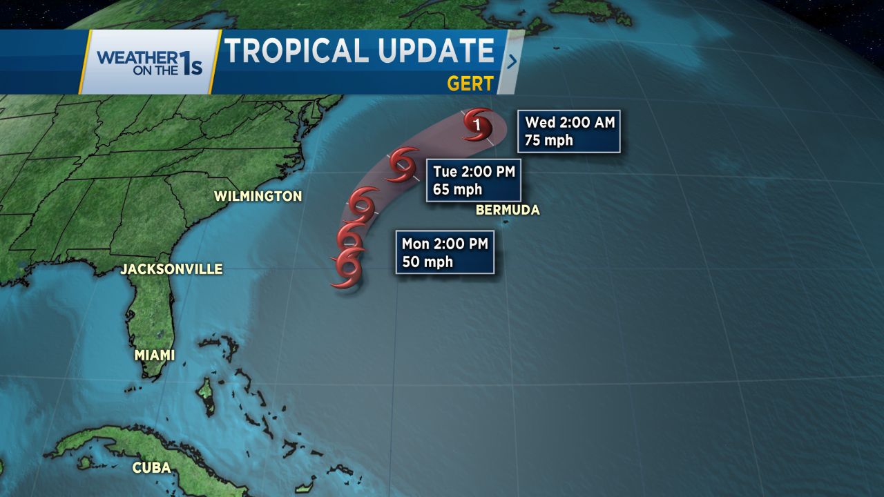 No issues expected from Tropical Storm Gert in the Carolinas