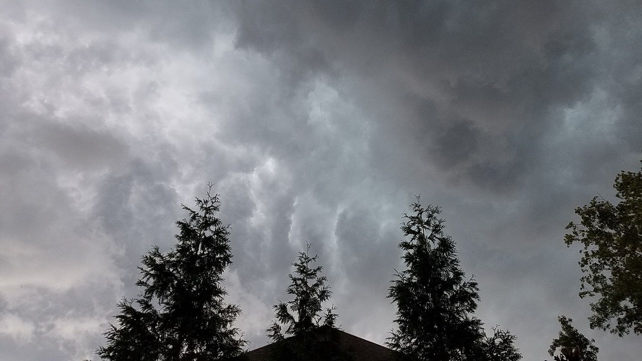 Storm clouds over Holly Springs earlier this week.  Viewer photo by Ed K.