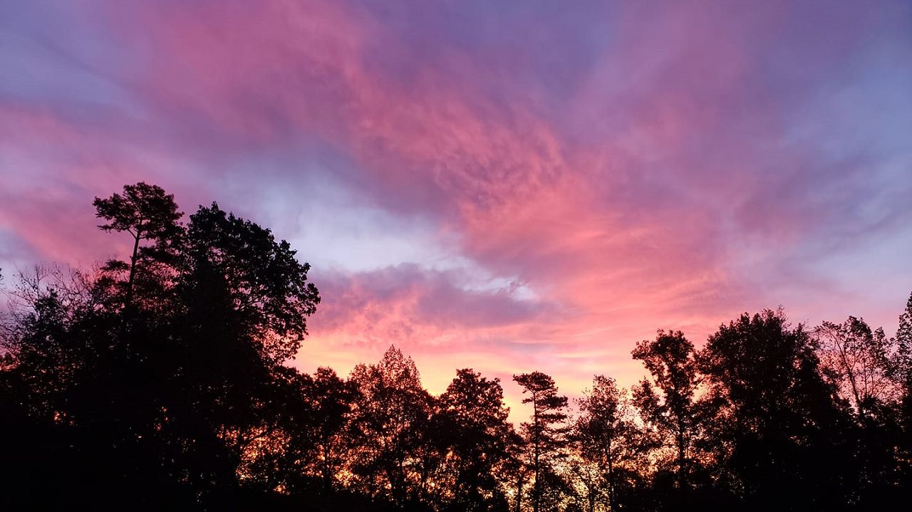 Saturday's sunrise from Raleigh.  Photo by Shannon Hanes.