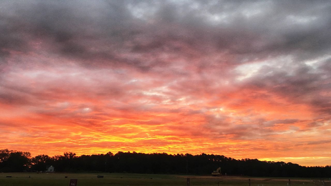 Sunrise from Saturday in Wendell.  Photo by Kelly Shattuck.