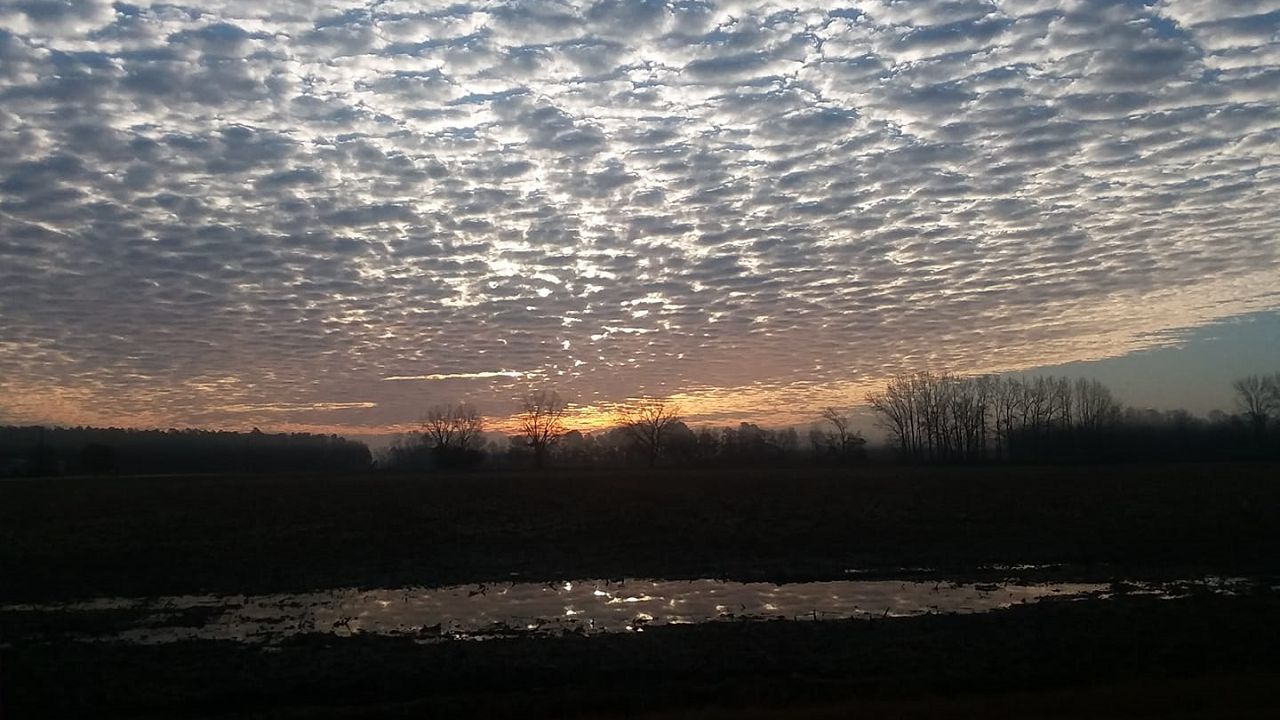 Partly sunny sky over Lumberton.  Photo by Nicole Locklear.