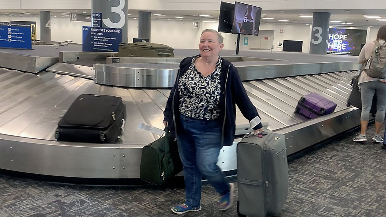 Cincinnati resident Wyn Jones was traveling back from London when she experienced flight delays 