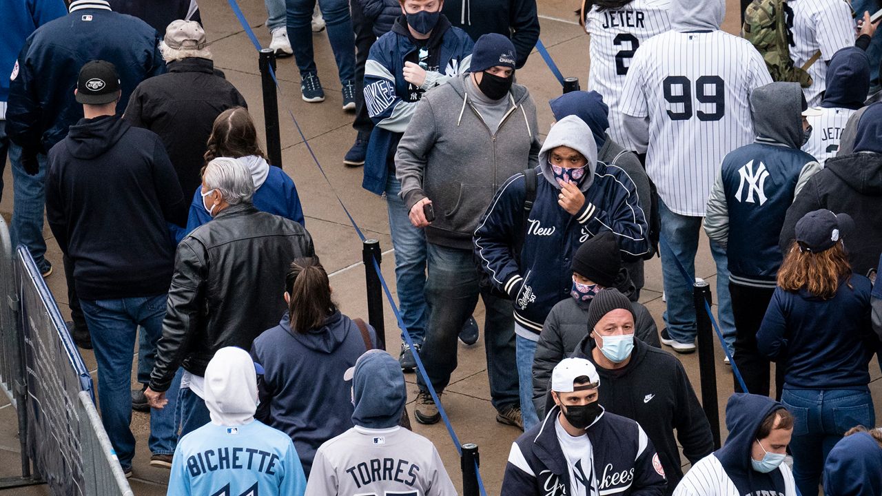 Yankee fans return to the Stadium for their first Opening Day since the  onset of COVID-19