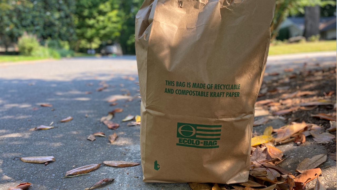 Where can I get paper bags for my yard waste in Charlotte?