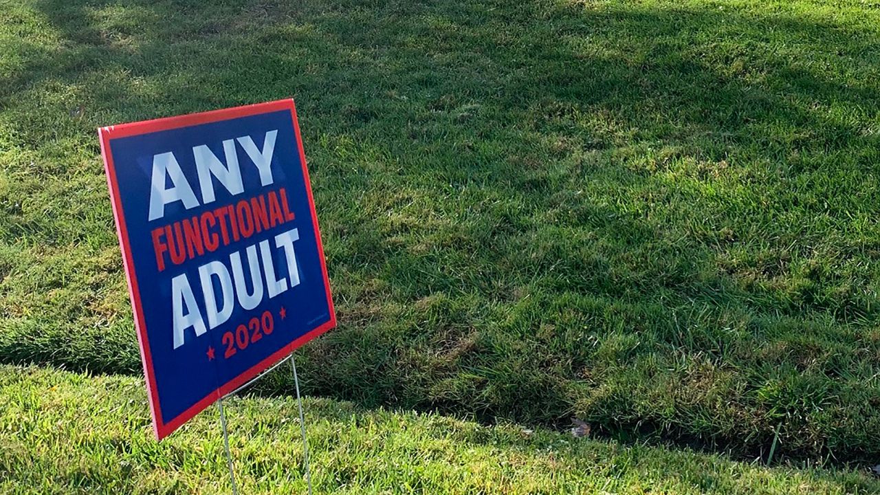 Mikky Subba's sign in his front yard. 