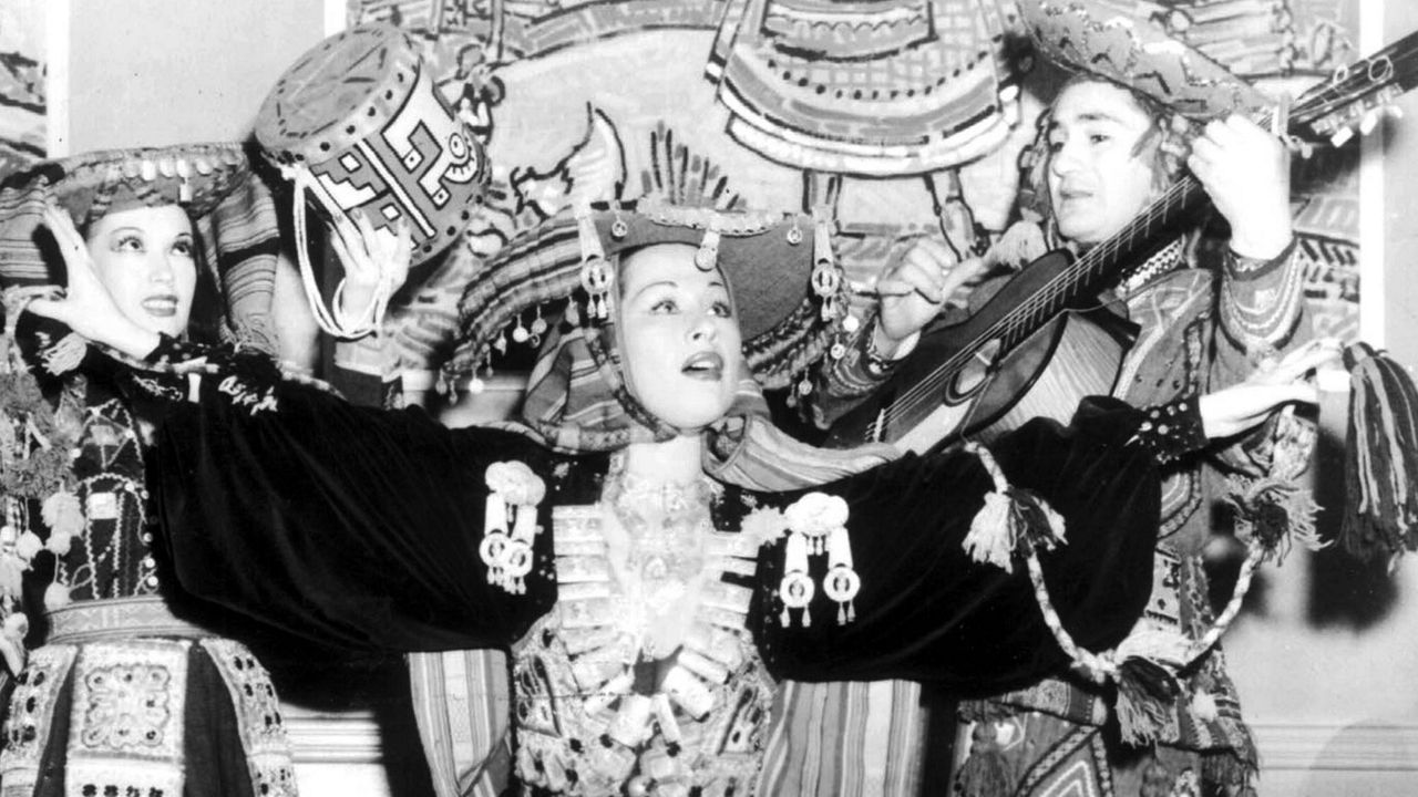 Peruvian-born soprano Zoila Augusta Emperatriz Chávarri del Castillo, better known as Yma Sumac, performs in Lima, in this undated photo. (AP Photo)