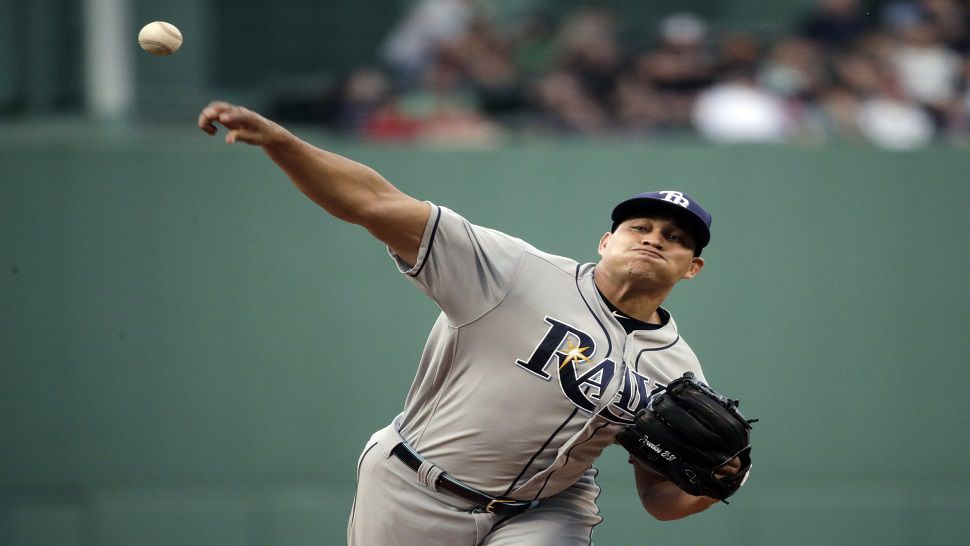 Rays pitcher Yonny Chirinos struck out six and walked two on Friday night against the Boston Red Sox.