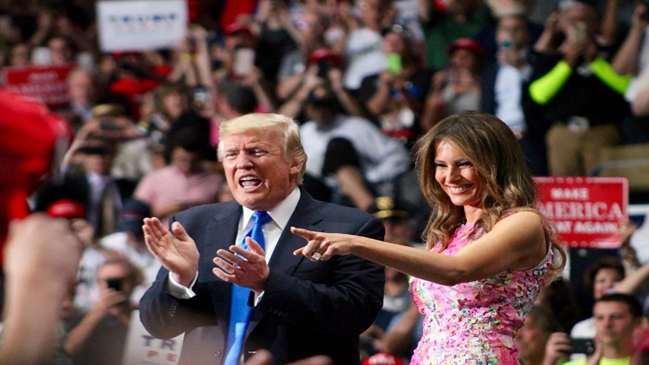Photo of President Donald Trump and First Lady Melania Trump