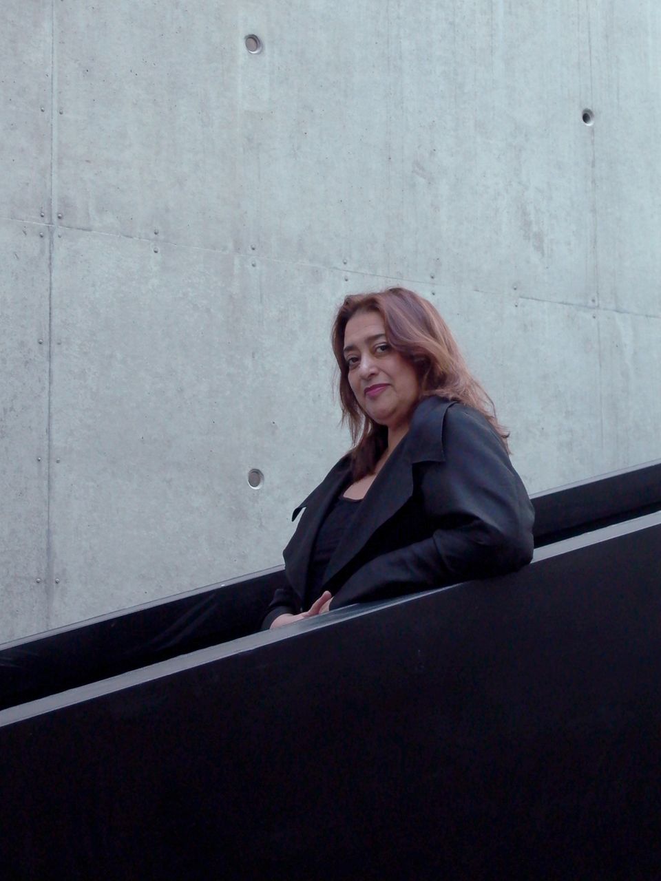 Zaha Hadid inside the Contemporary Arts Center in Cincinnati shortly after it was constructed. (Provided)