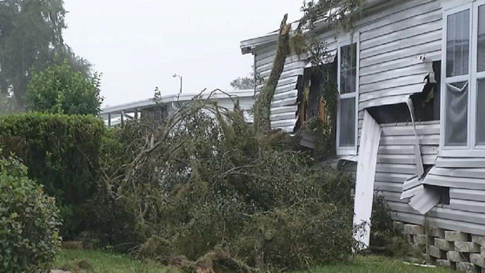 According to Pasco County Fire Rescue, 80 homes in Forest Lake Estates mobile home park were damaged. Some homes had trees rip right through structures. (Spectrum Bay News 9)