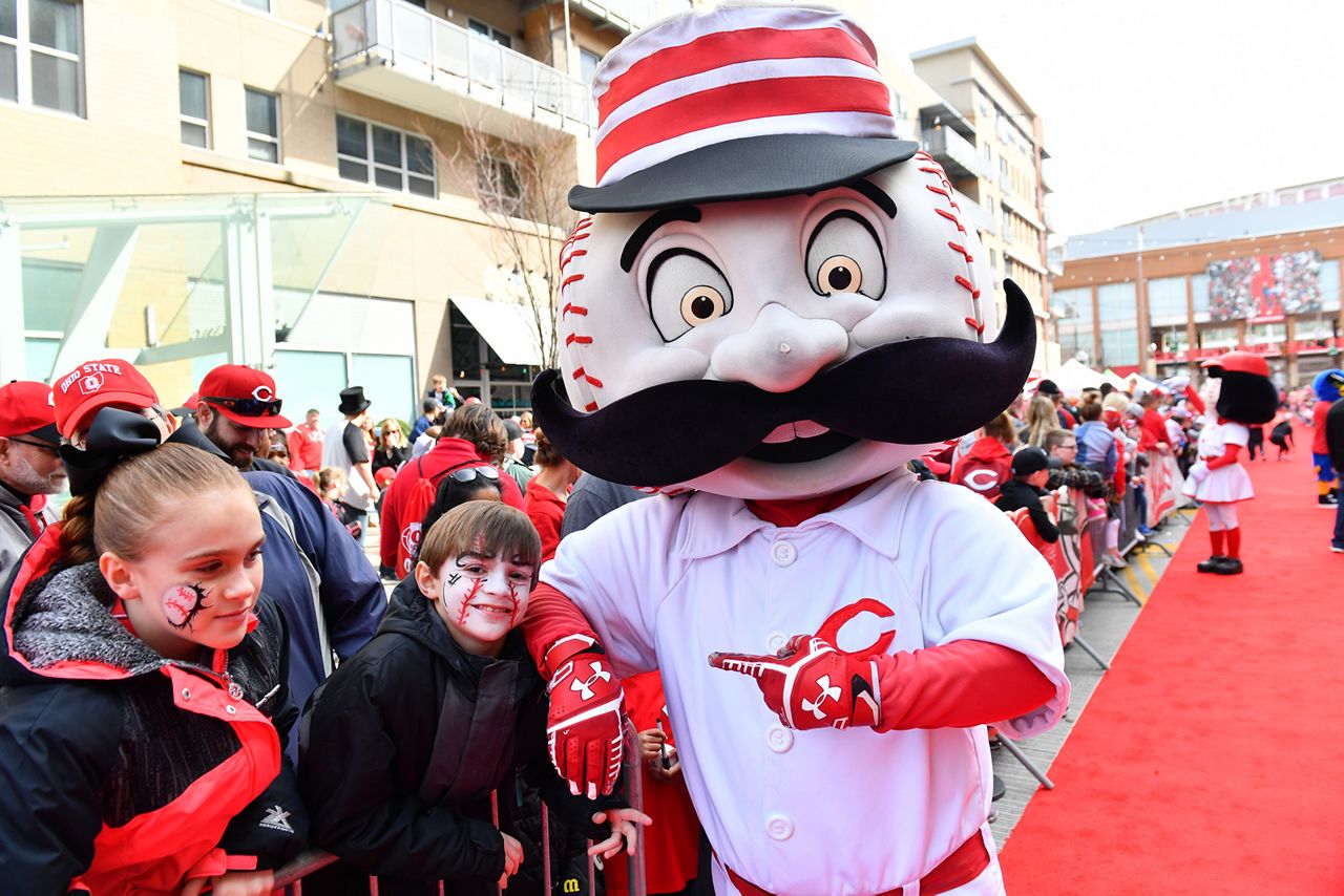The red carpet provides fans of all ages a chance to interact with Reds players, team mascots and other fan favorites.  (Photo courtesy of The Cincinnati Reds)