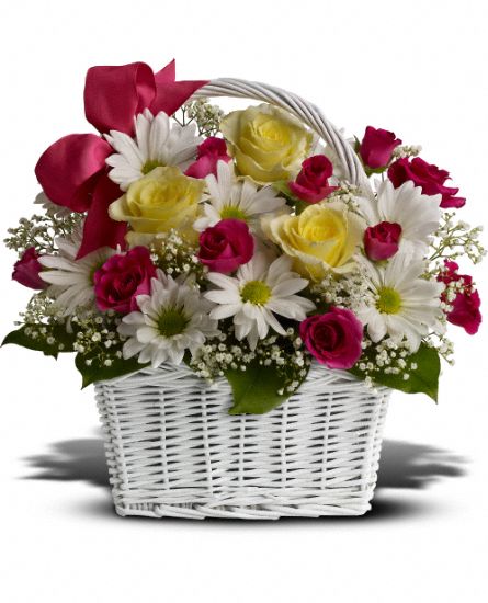 Daisy Dreams Basket Flowers, Daisy Dreams Basket Flower Bouquet ...