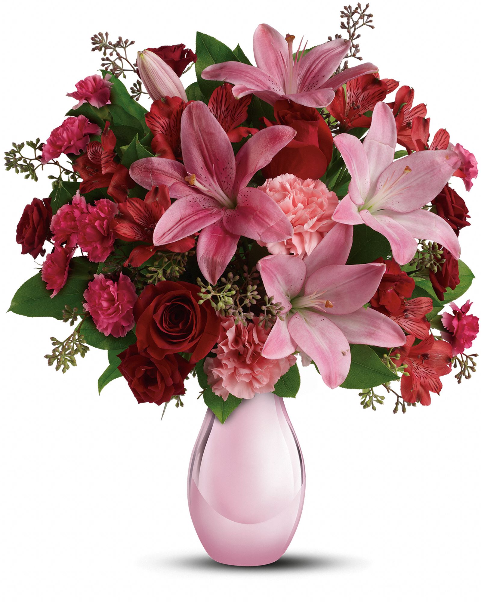 Teleflora’s Roses And Pearls Bouquet Photoverse