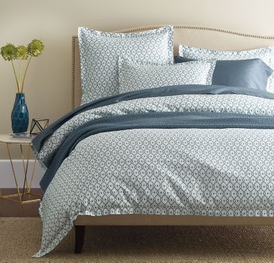 Legends Arbor Blue Sateen Sheets & Bedding Set | The Company Store