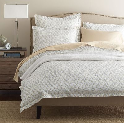 Legends Trellis Taupe Sateen Sheets & Bedding Set | The Company Store
