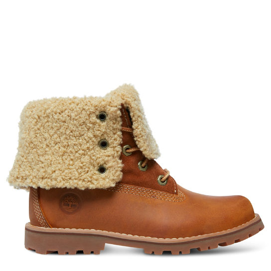 Youth Timberland&reg; Authentics 6-inch Waterproof Faux Shearling Boot