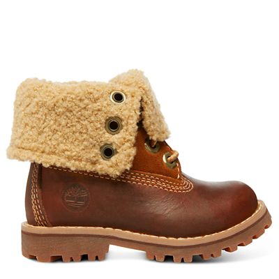 Toddler Timberland&reg; Authentics 6-inch Waterproof Faux Shearling Boot