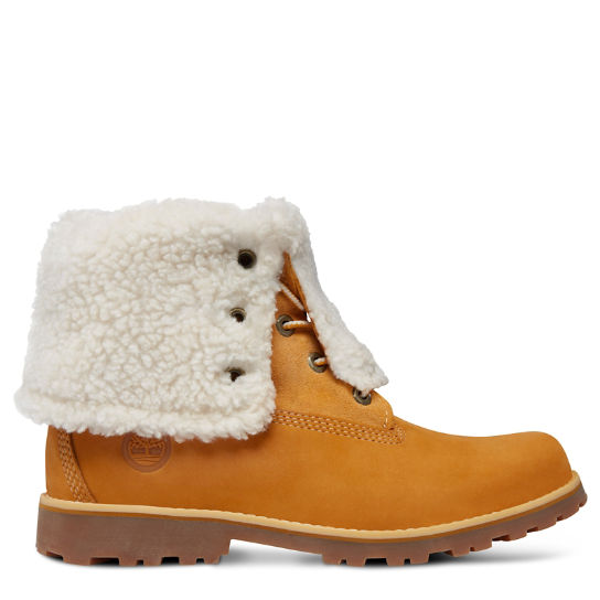 Junior Timberland Authentics 6-Inch Waterproof Faux Shearling Boot