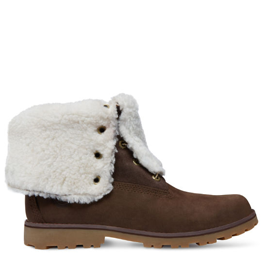 Junior Timberland Authentics 6-Inch Waterproof Faux Shearling Boot