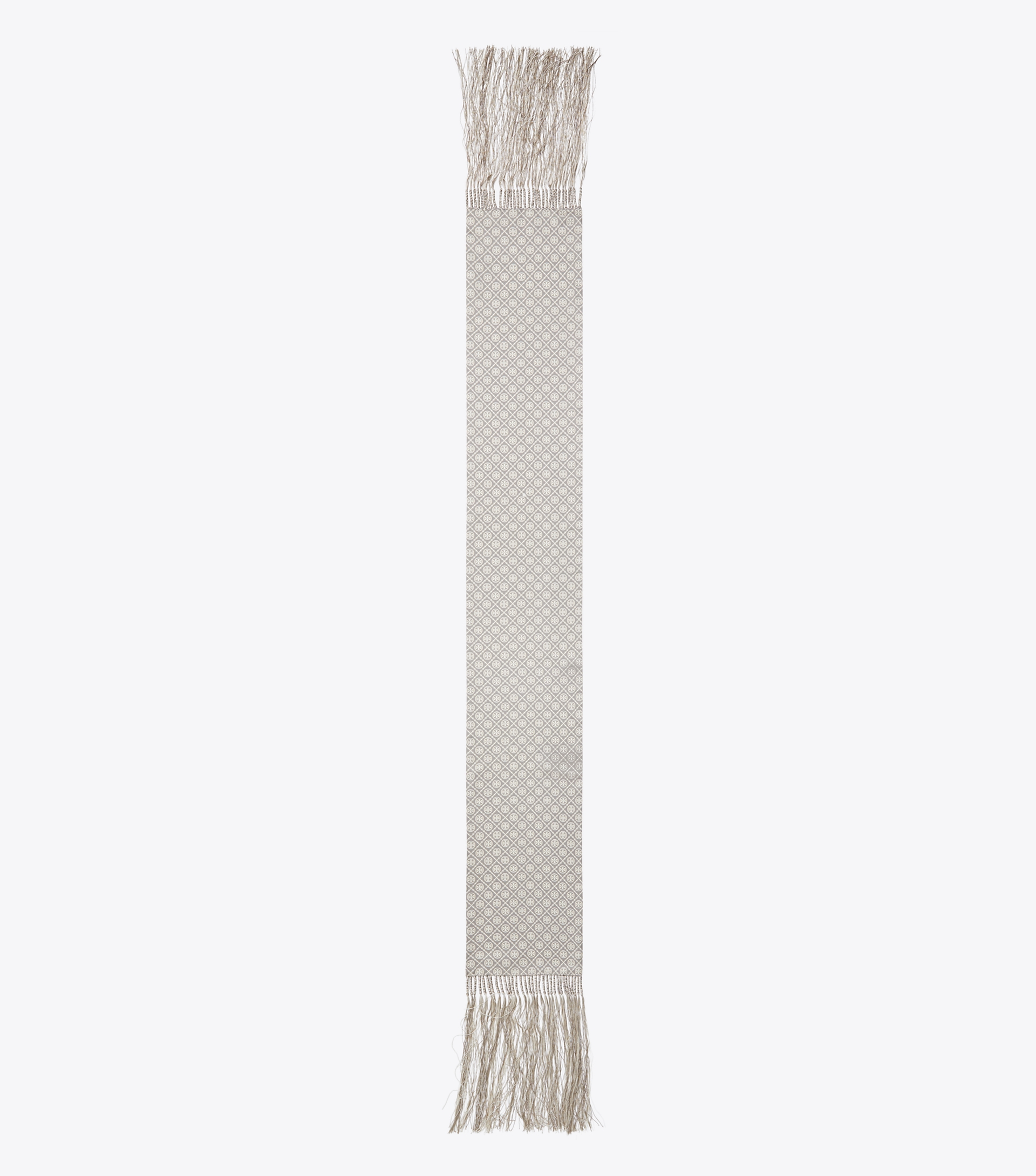 T Monogram Fringed Oblong Scarf image number 0