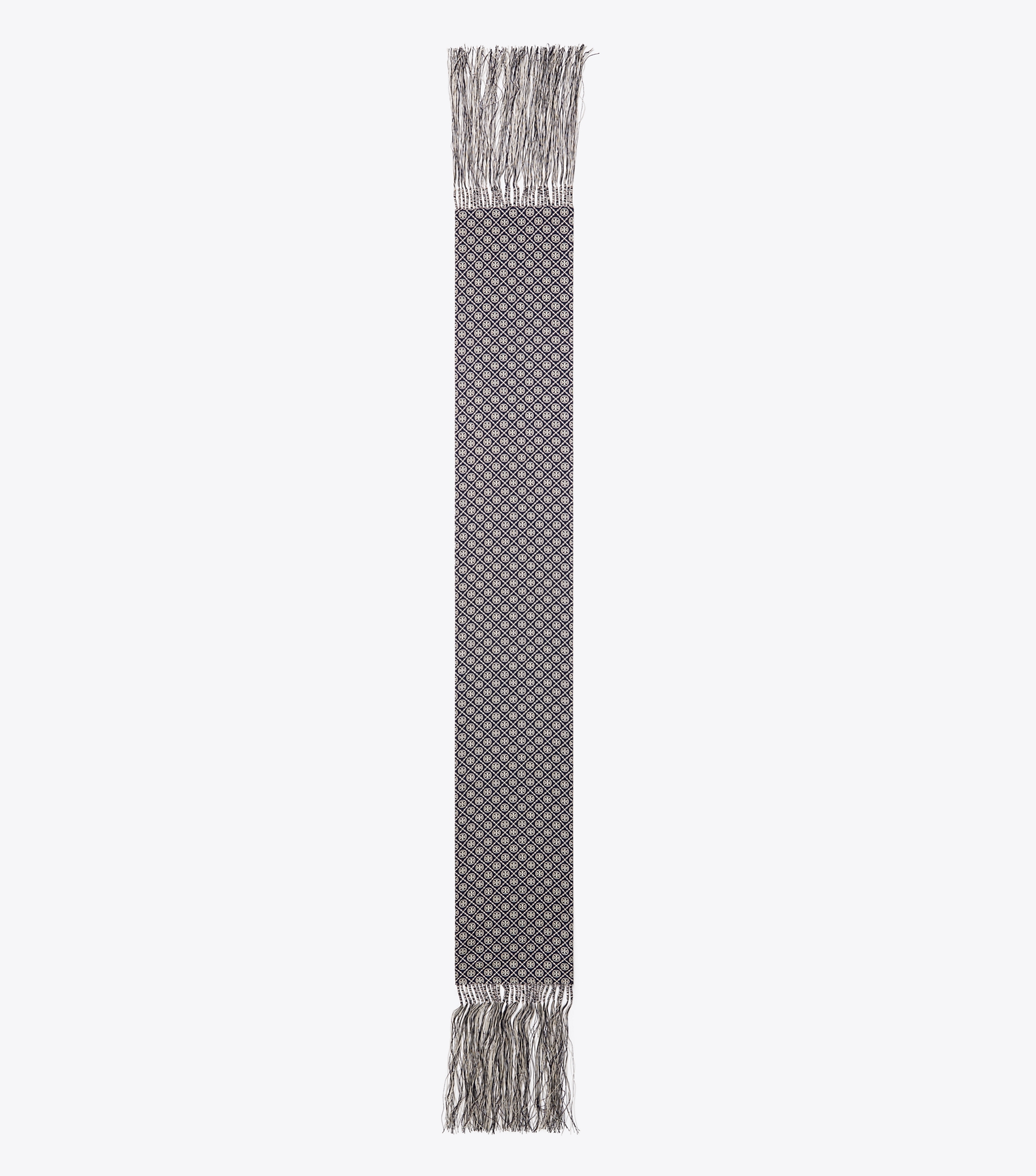 T Monogram Fringed Oblong Scarf image number 0
