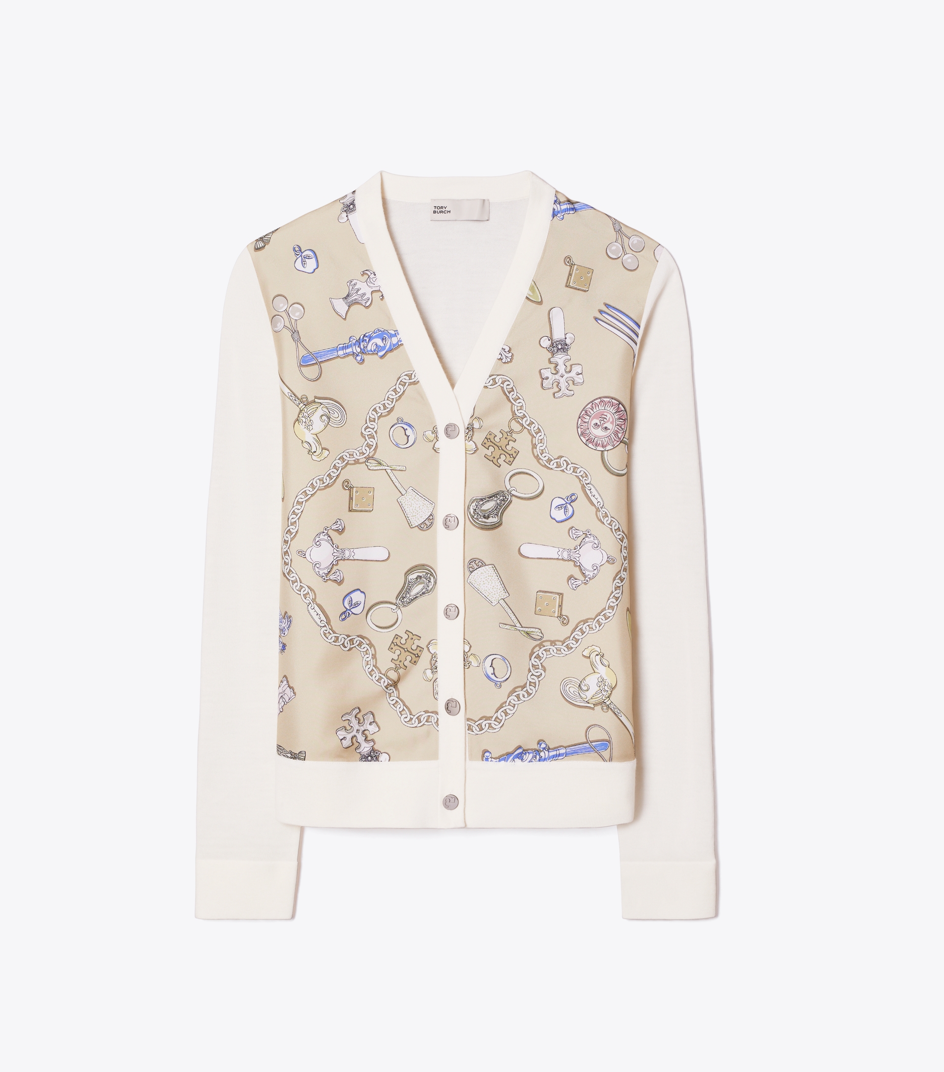 Silk Front Cardigan image number 0