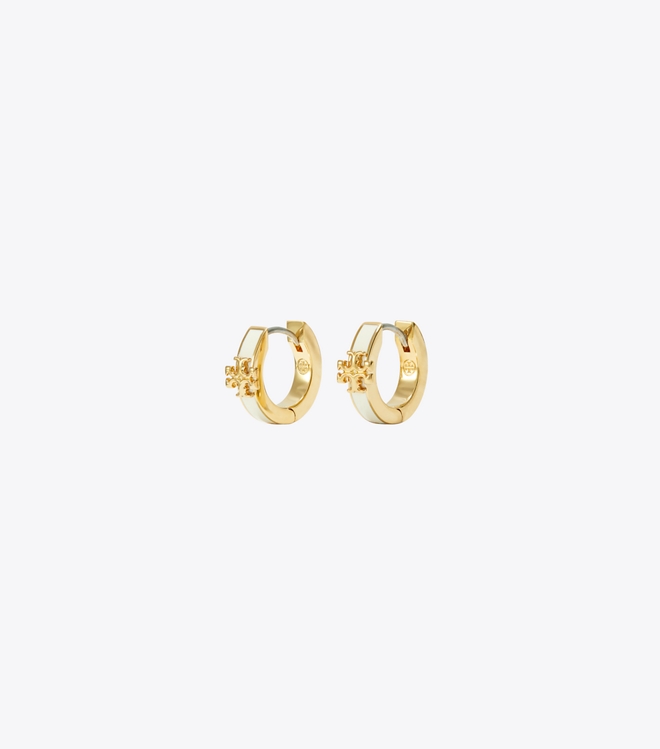 Icon Enamel Huggie Earrings