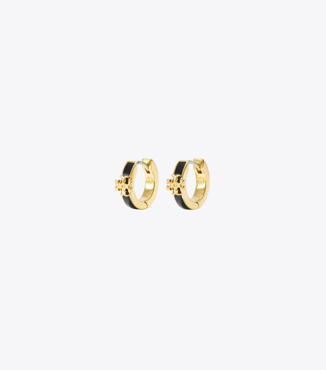 Icon Enamel Huggie Earrings