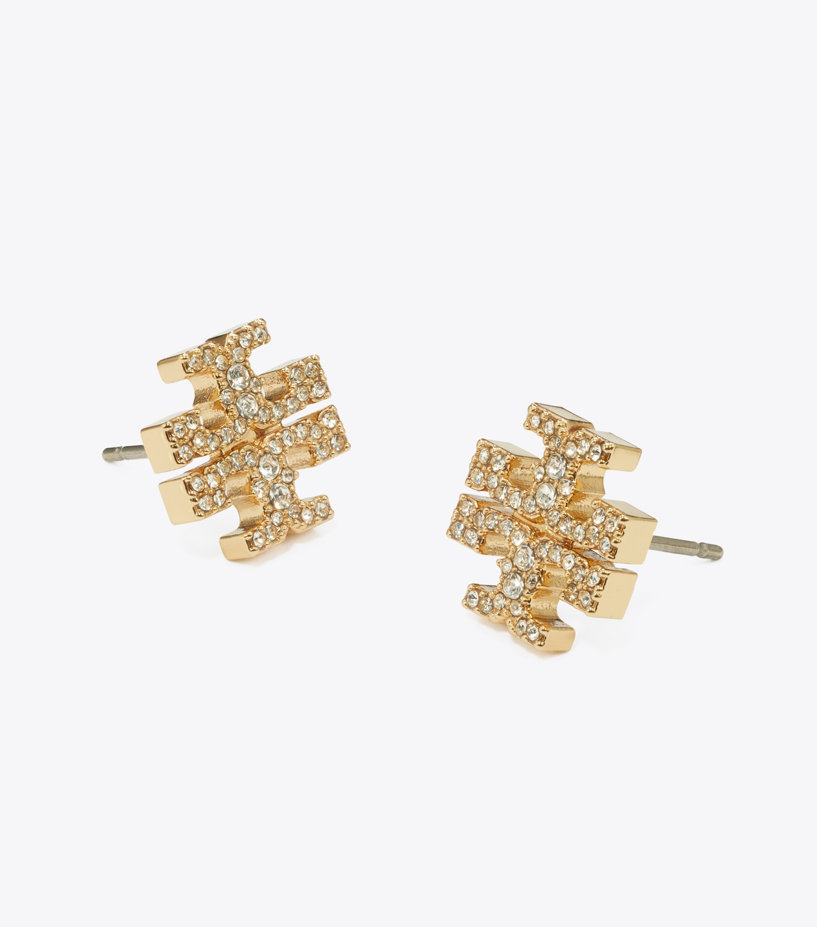 Icon Pav&eacute; Stud Earrings image number 2
