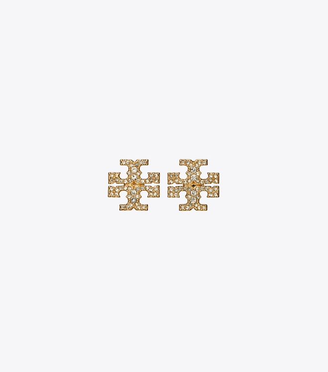 Icon Pav&eacute; Stud Earrings