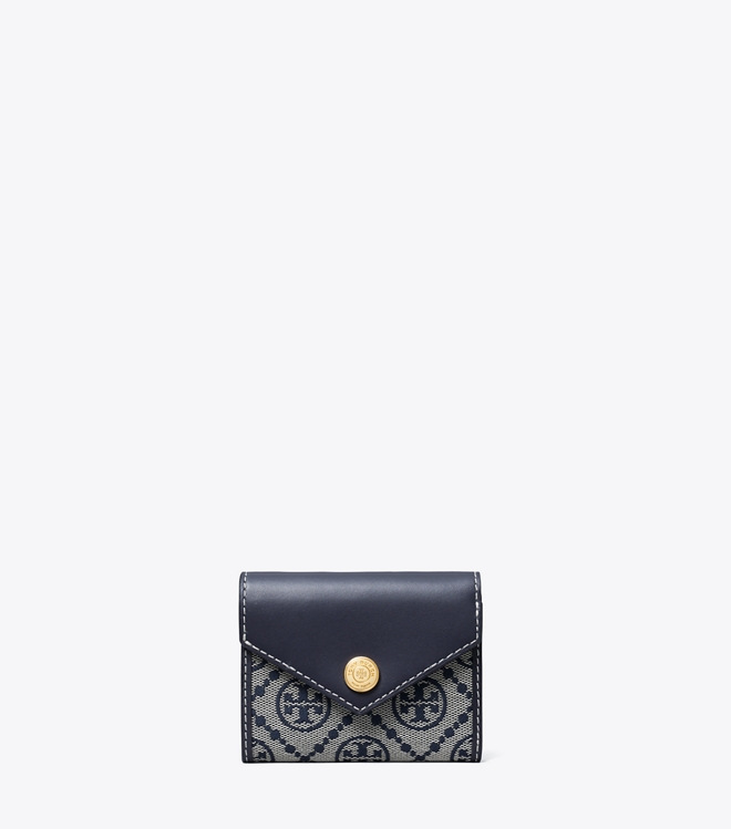 T Monogram Small Envelope Wallet