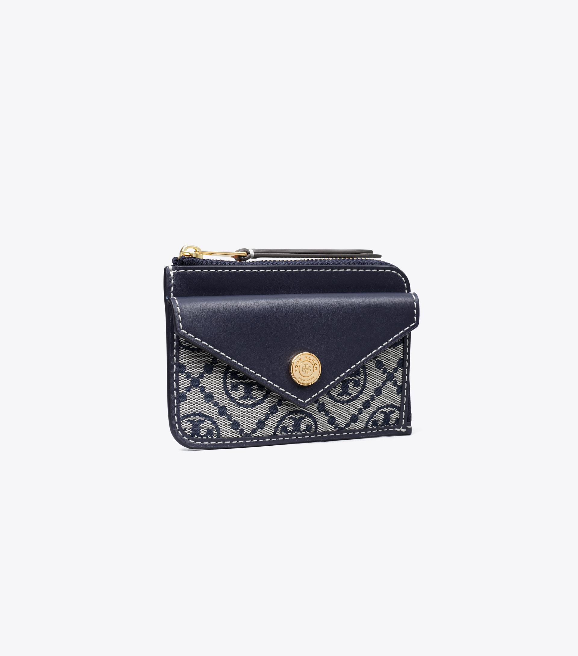 T Monogram Zip Card Case image number 0