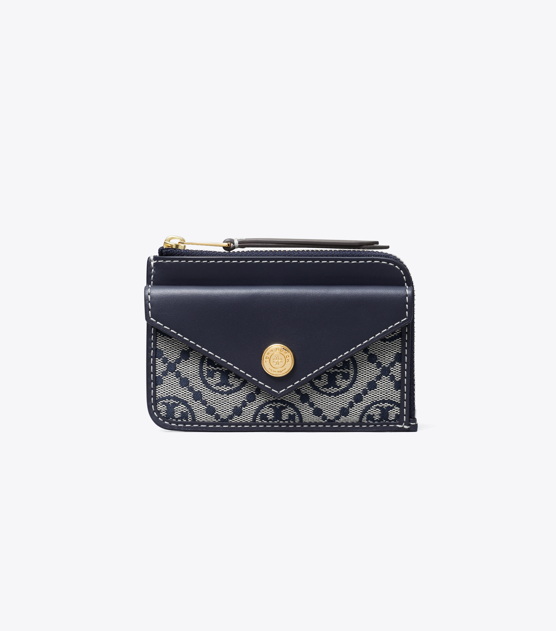 T Monogram Zip Card Case image number 1