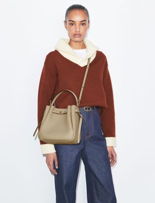 Tory Burch designer sandals Ines Multi-Strap Slide in CAMELLO angle