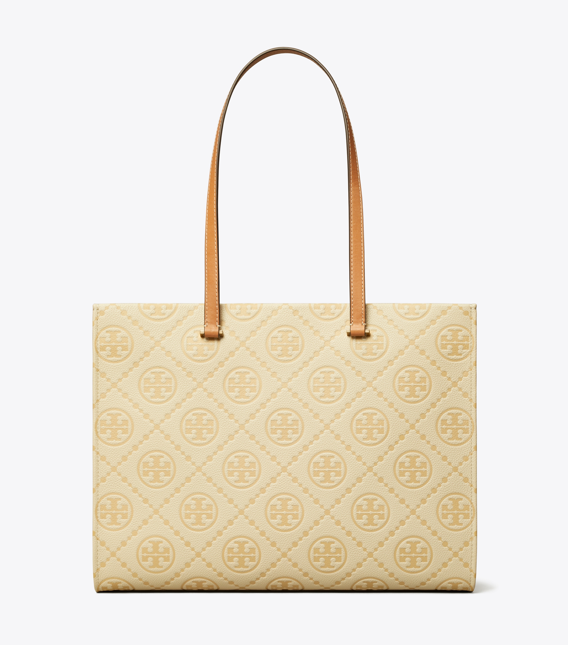 T Monogram Pebbled Tote image number 0