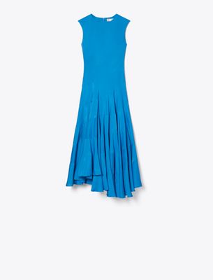  Flared Cotton Silk Dress