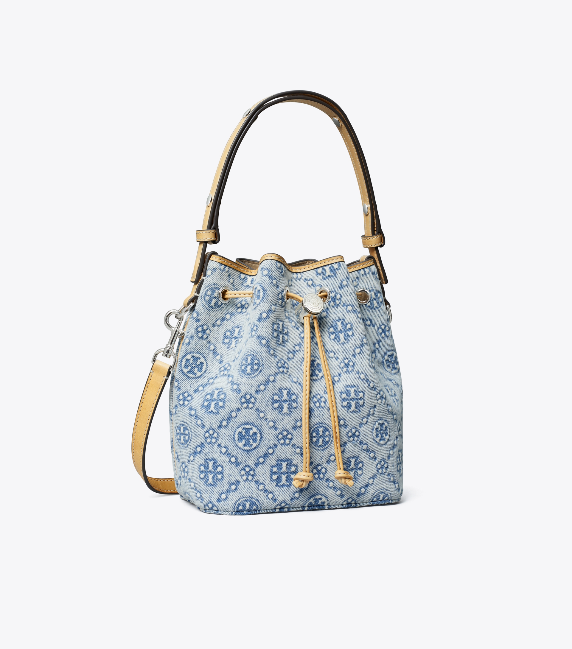 T Monogram Denim Mini Bucket Bag image number 3
