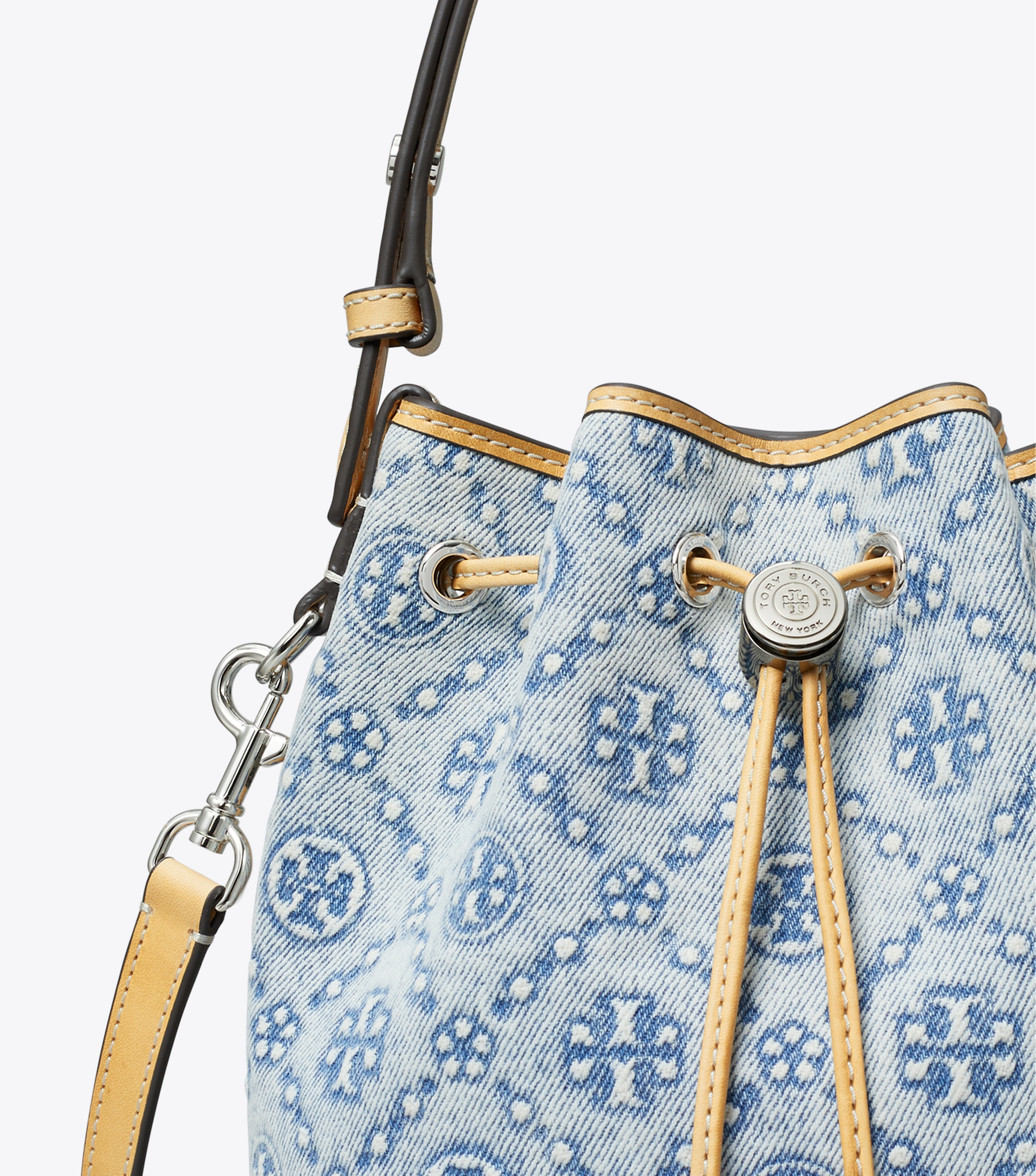 T Monogram Denim Mini Bucket Bag image number 4