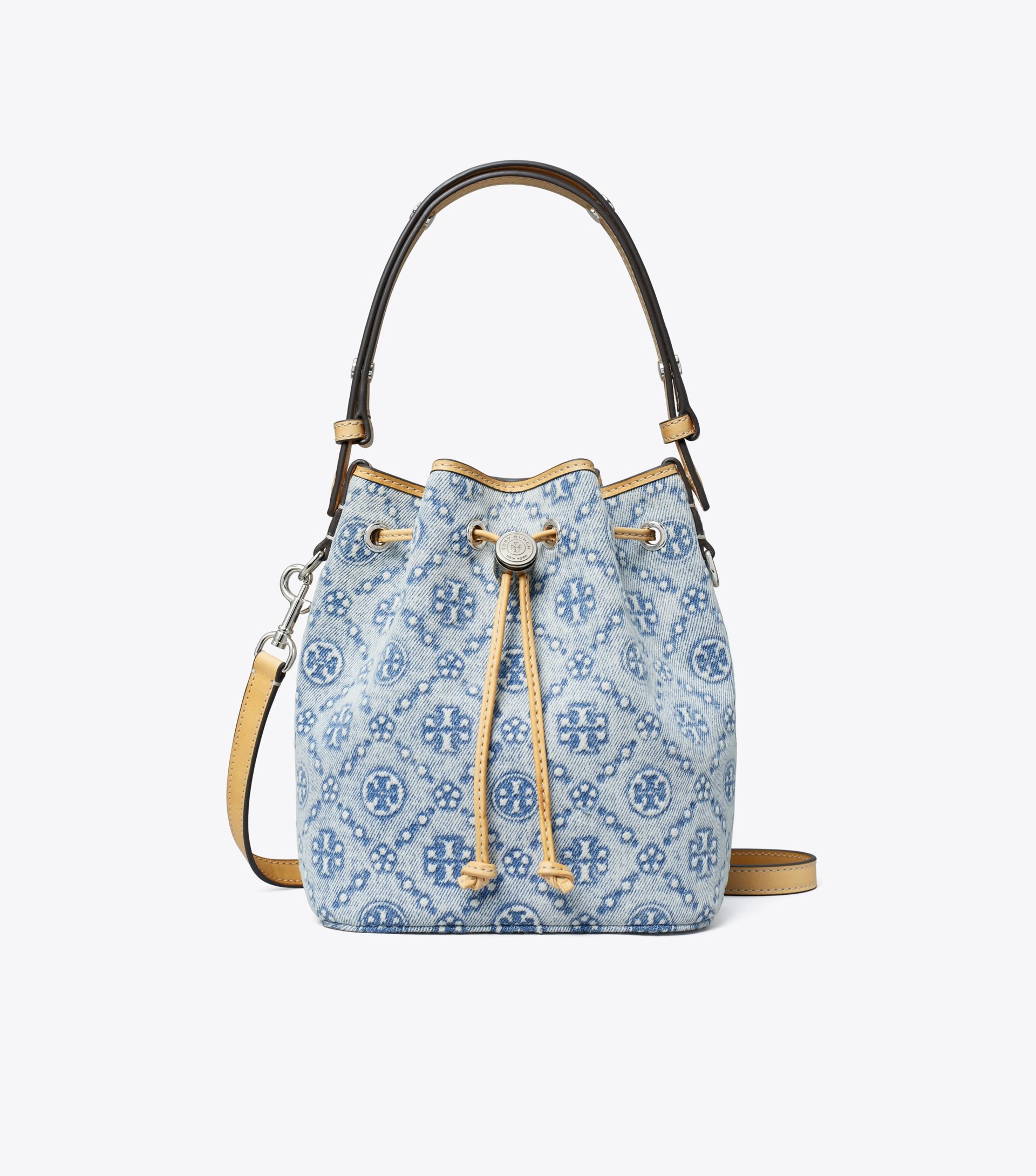 T Monogram Denim Mini Bucket Bag image number 0