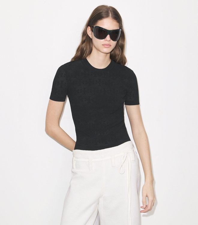 T Monogram Jacquard Sweater