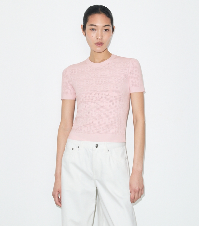 T Monogram Jacquard Sweater