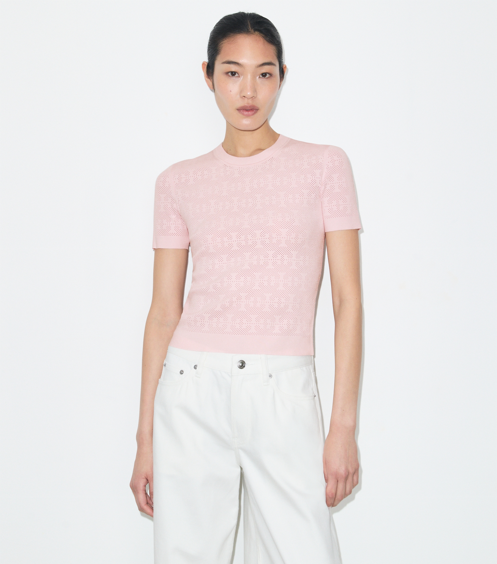 T Monogram Jacquard Sweater image number 3