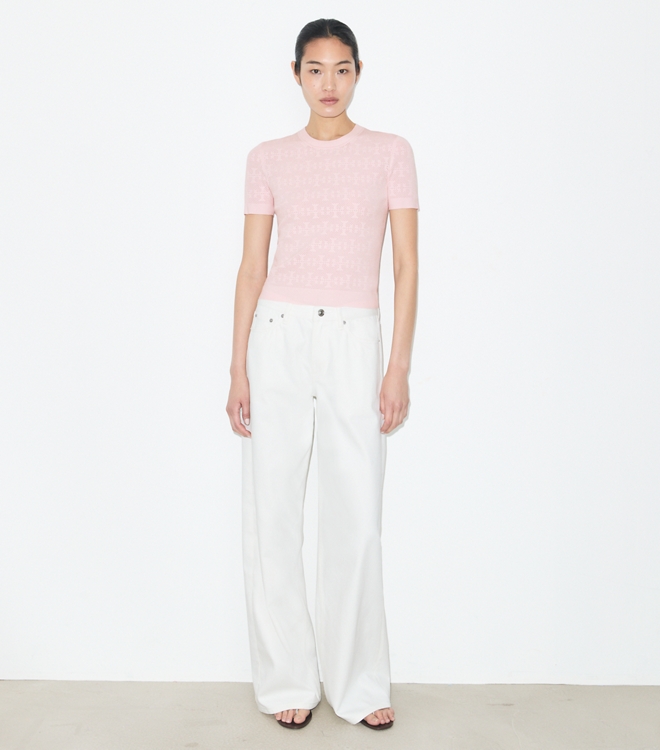 T Monogram Jacquard Sweater
