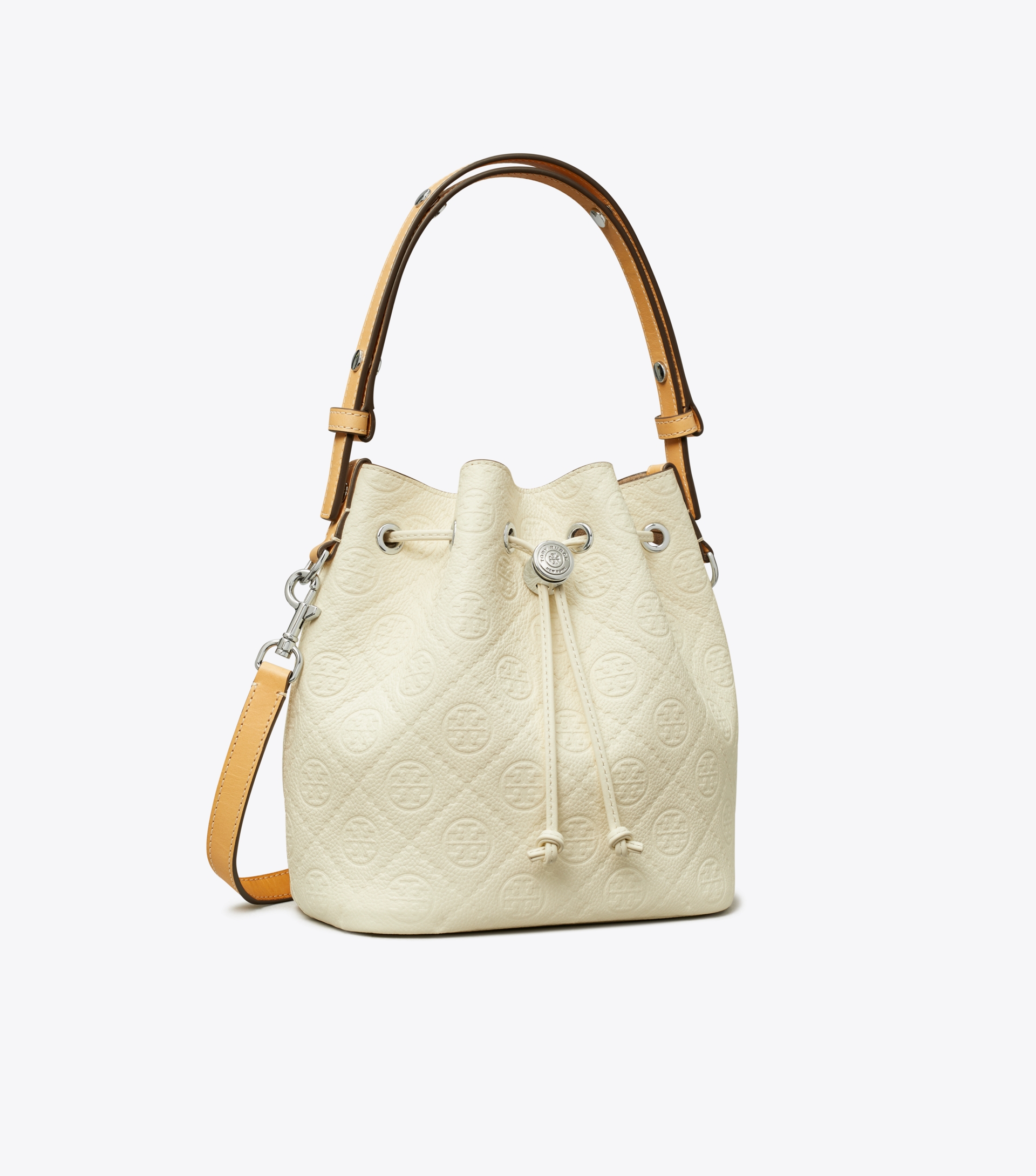T Monogram Pebble Bucket Bag image number 3