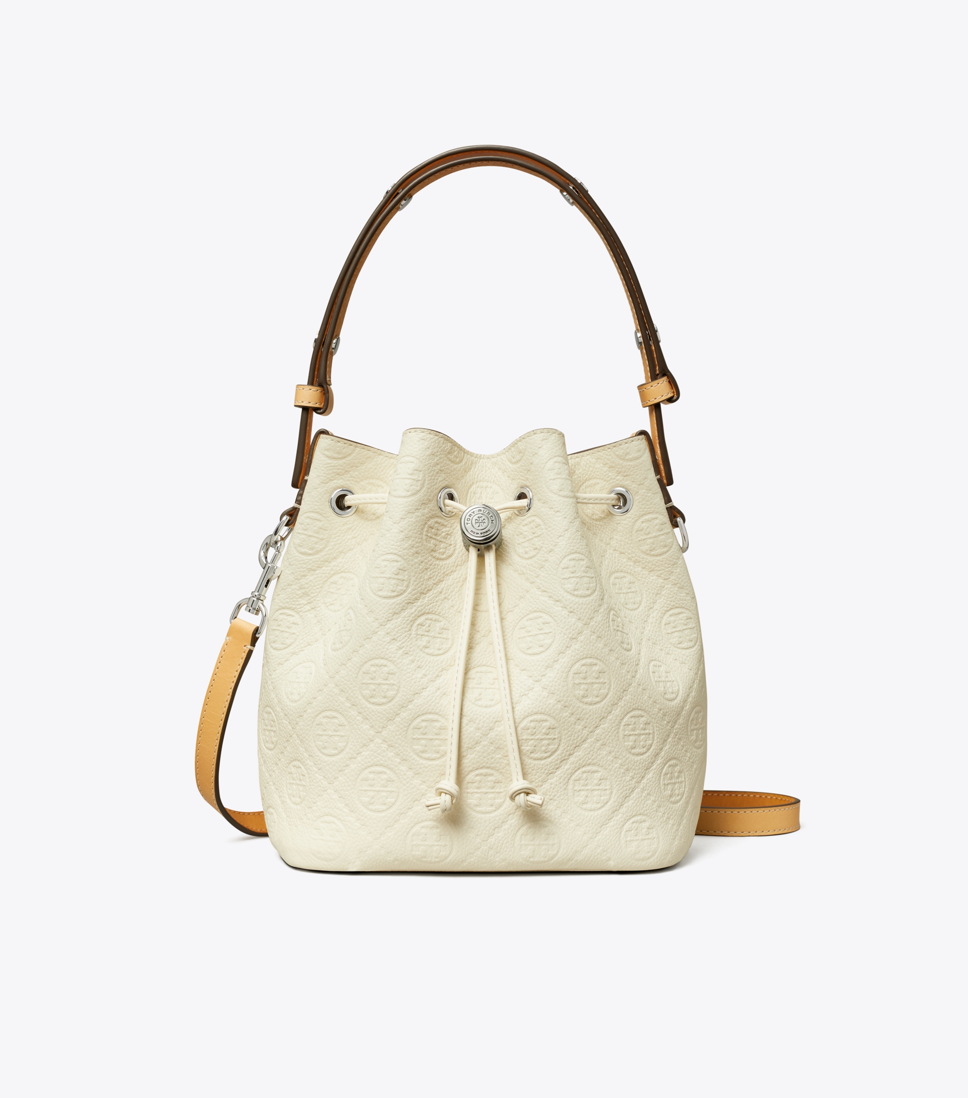 T Monogram Pebble Bucket Bag image number 0