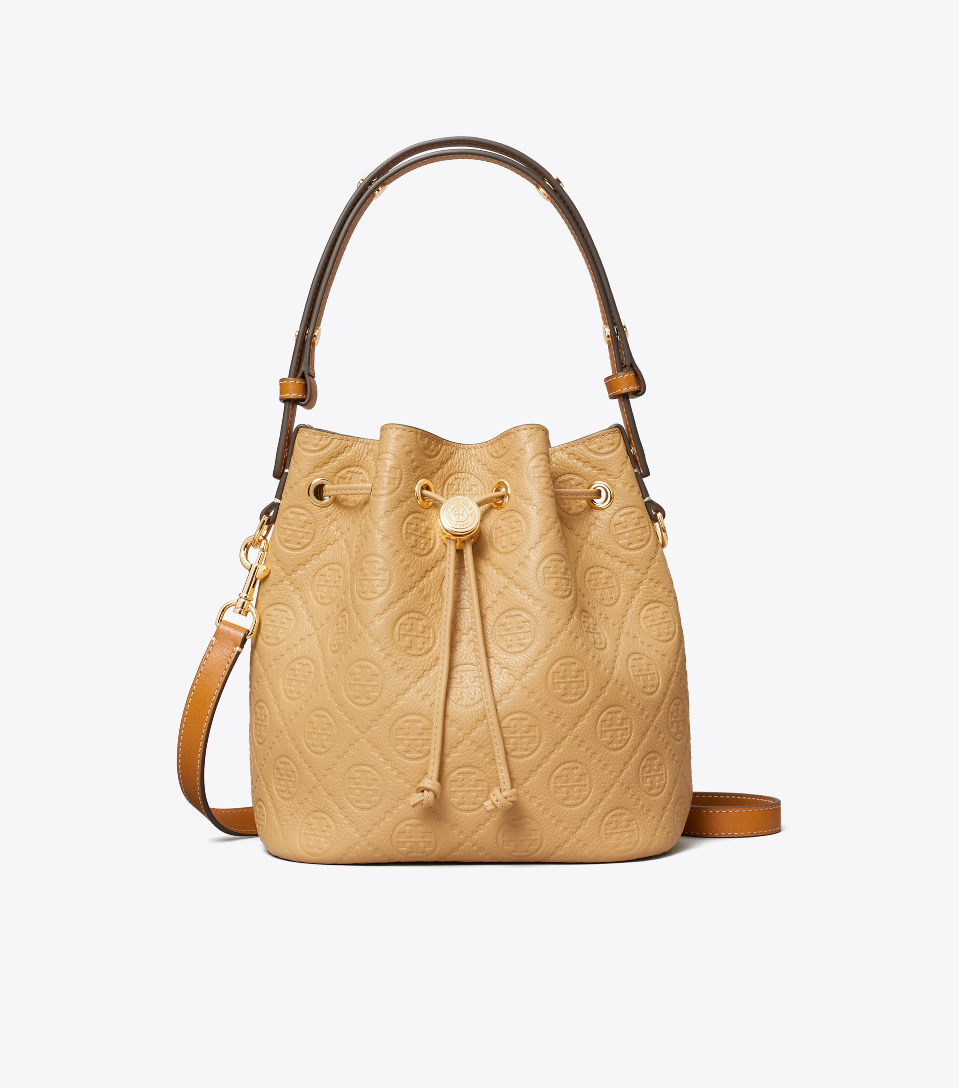 T Monogram Pebble Bucket Bag image number 0