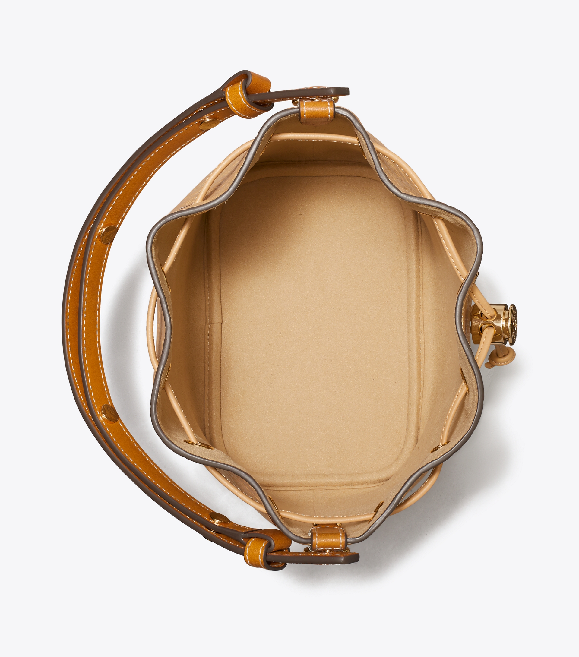 T Monogram Pebble Bucket Bag image number 5